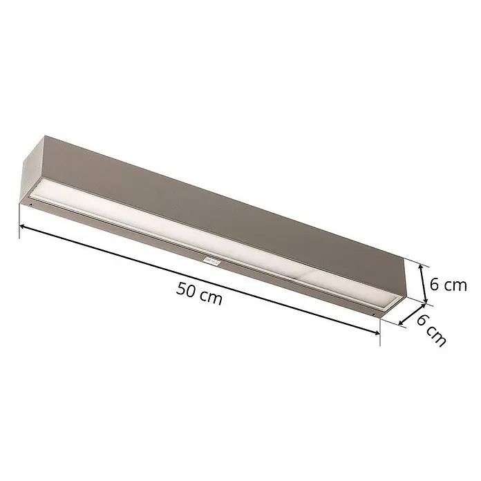 Arcchio Außenwandleuchte Lengo - alu / grau / zink, IP65
