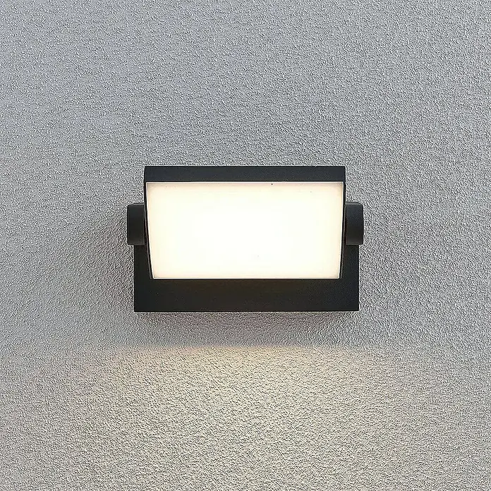 Lindby Außenwandleuchte Sherin - schwarz, IP54