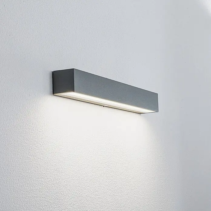 Arcchio Außenwandleuchte Lengo - alu / grau / zink, IP65