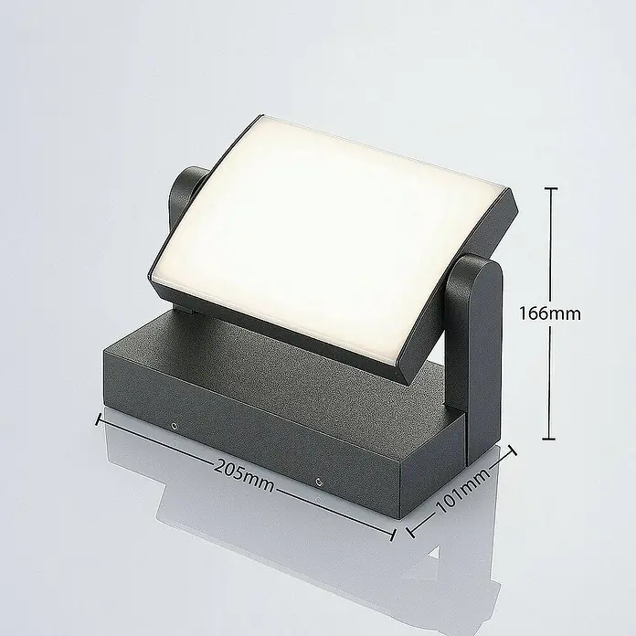 Lindby Außenwandleuchte Sherin - schwarz, IP54