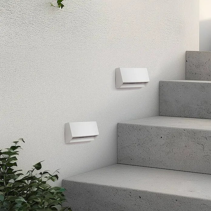 Lindby Außenwandleuchte Appeso - weiß / opal, IP65