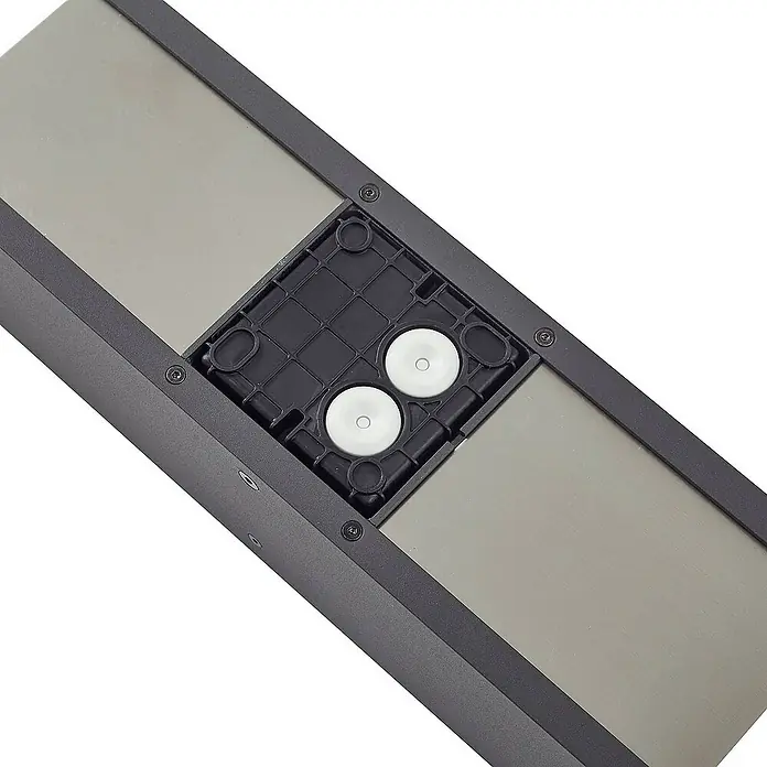 Lucande Außenwandleuchte Lavrin - schwarz, schwarz, IP54