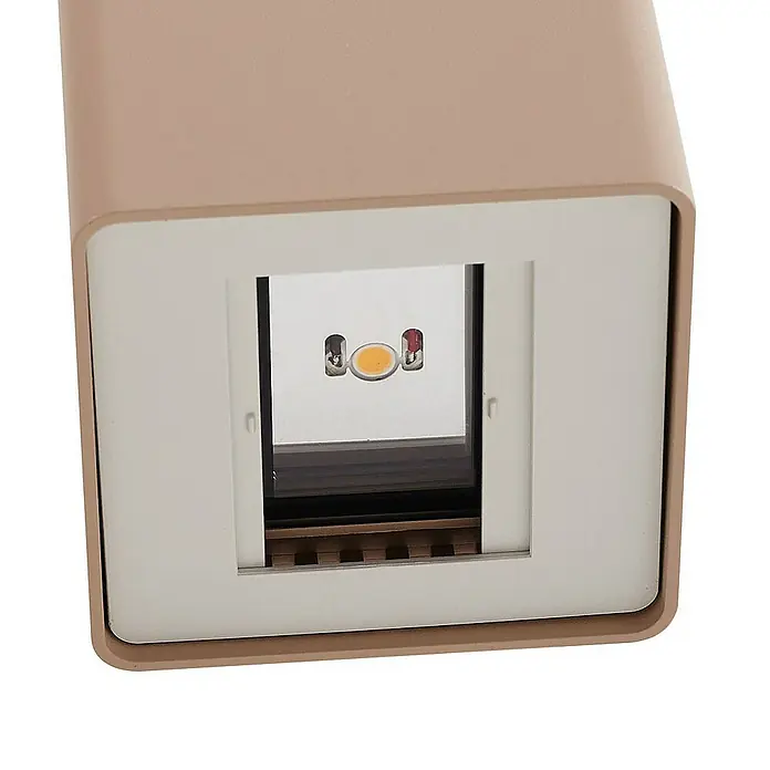Lucande Außenwandleuchte Aaron - creme / amber, IP54