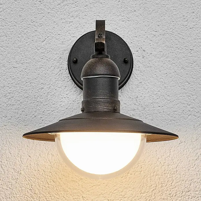 Lindby Außenwandleuchte Clea - kupfer, kupfer, IP44