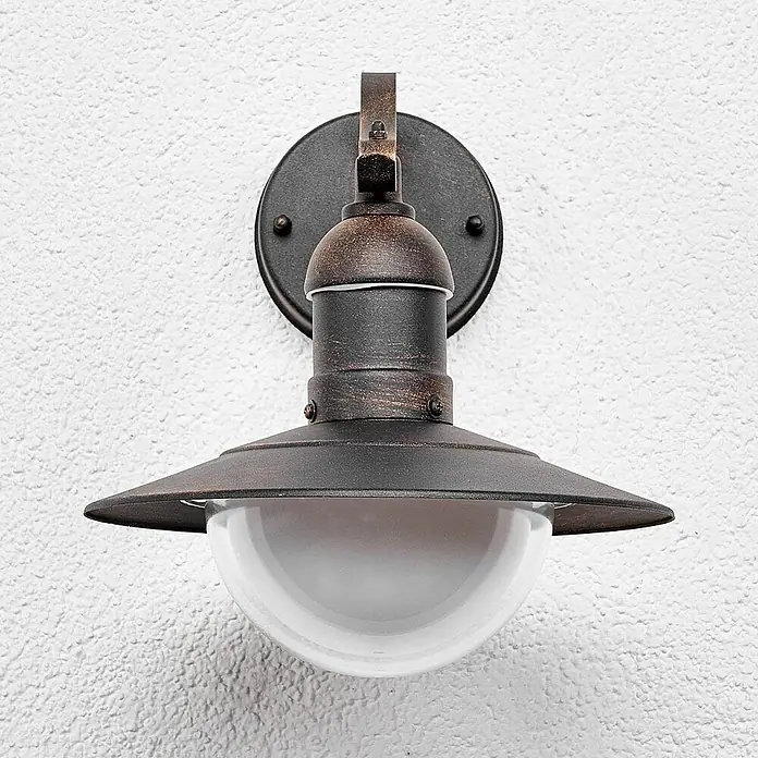 Lindby Außenwandleuchte Clea - kupfer, kupfer, IP44