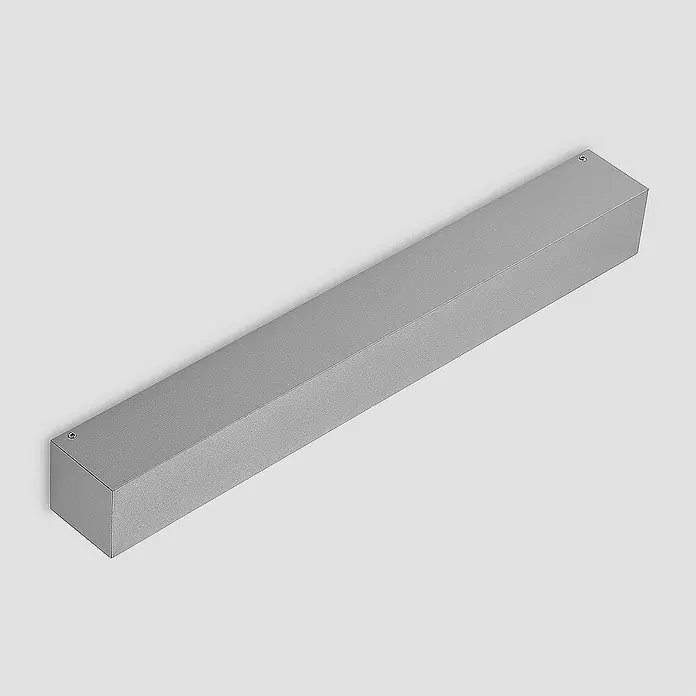 Lucande Außenwandleuchte Lengo - 6 x 50 x 6 cm, alu / grau / zink, IP65