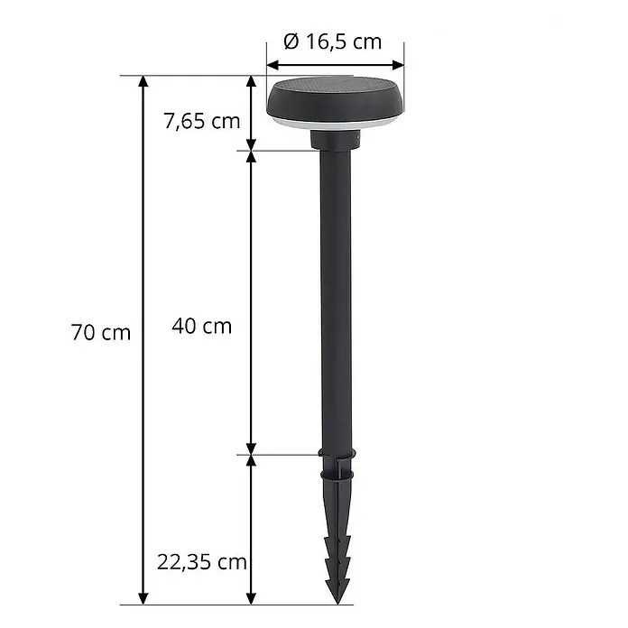 Lindby Erdspießleuchte Brinca - 70 cm