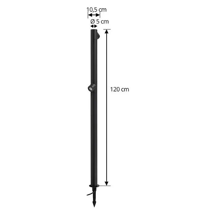 Lindby Erdspießleuchte Luzian - 120 cm