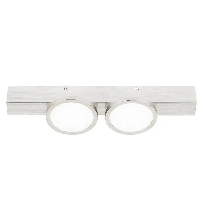 Lucande Deckenleuchte Kellino - L x B x H: 40,3 x 11 x 8,6 cm, alu / grau / zink, alu / grau / zink, GU10