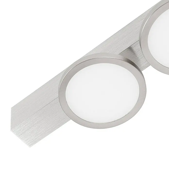 Lucande Deckenleuchte Kellino - L x B x H: 40,3 x 11 x 8,6 cm, alu / grau / zink, alu / grau / zink, GU10