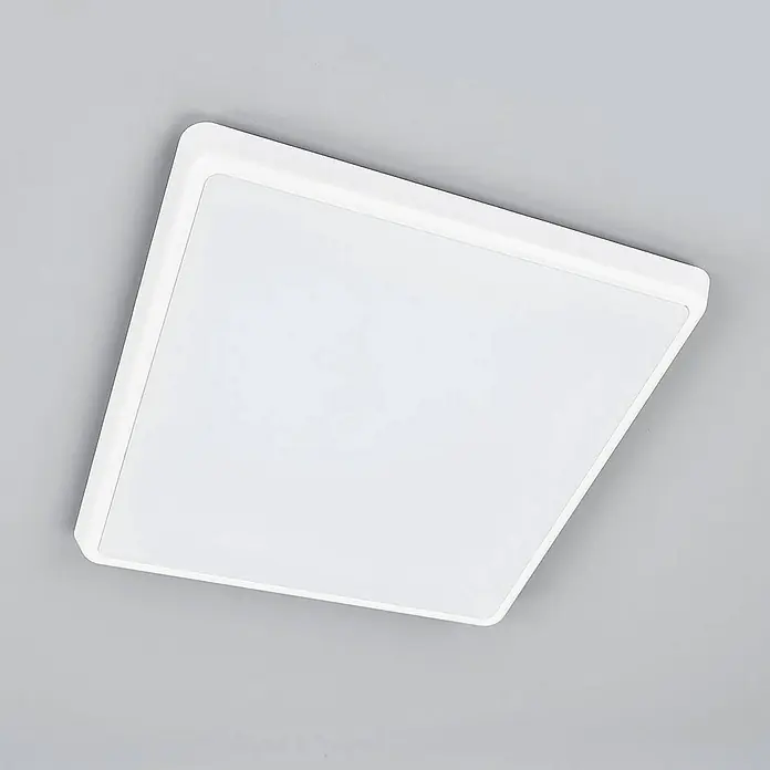 Arcchio Deckenleuchte Augustin - L x B x H: 40 x 40 x 5,1 cm, weiß / opal, weiß / opal