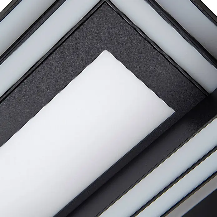 Lucande Deckenleuchte Tjado - L x B x H: 115 x 30 x 7,55 cm, schwarz, schwarz