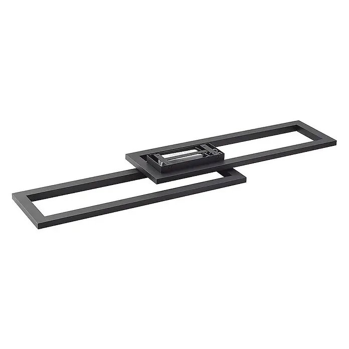 Lucande Deckenleuchte Tjado - L x B x H: 115 x 30 x 7,55 cm, schwarz, schwarz