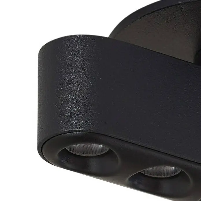 Lindby Deckenleuchte Eldrin - L x B x H: 13,1 x 8,2 x 8 cm, schwarz, schwarz