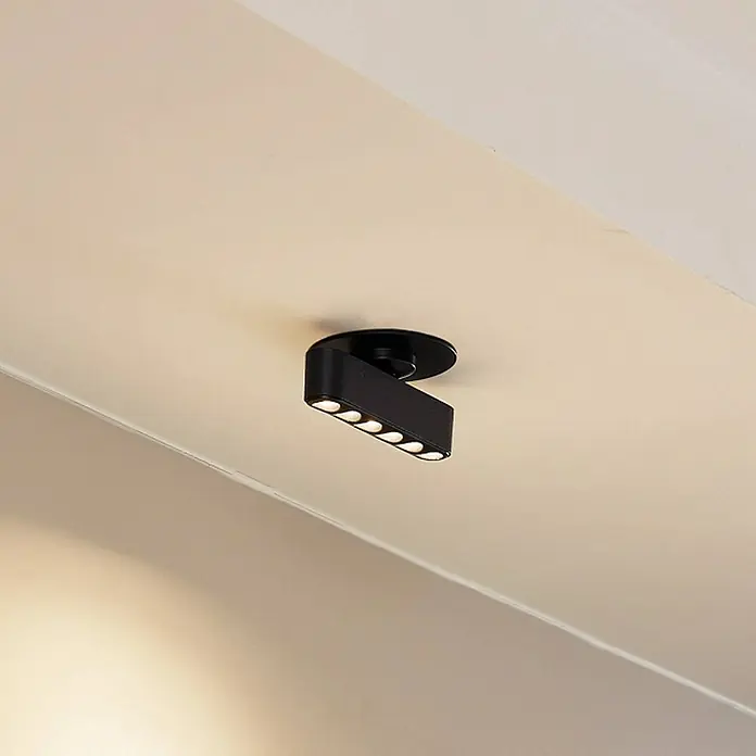 Lindby Deckenleuchte Eldrin - L x B x H: 13,1 x 8,2 x 8 cm, schwarz, schwarz