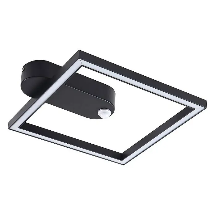 Lindby Deckenleuchte Yulla - L x B x H: 34 x 30 x 6 cm, schwarz