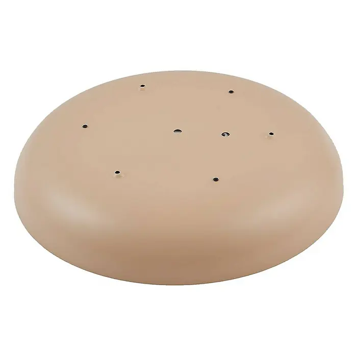 Lindby Deckenleuchte Florie - L x B x H: 40 x 40 x 7,1 cm, creme / amber