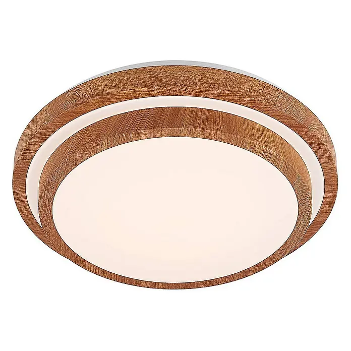 Lindby Deckenleuchte Vaako - Holz hell