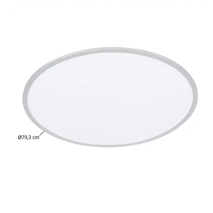 Lindby Deckenleuchte Narima - L x B x H: 80 x 80 x 5,2 cm, alu / grau / zink