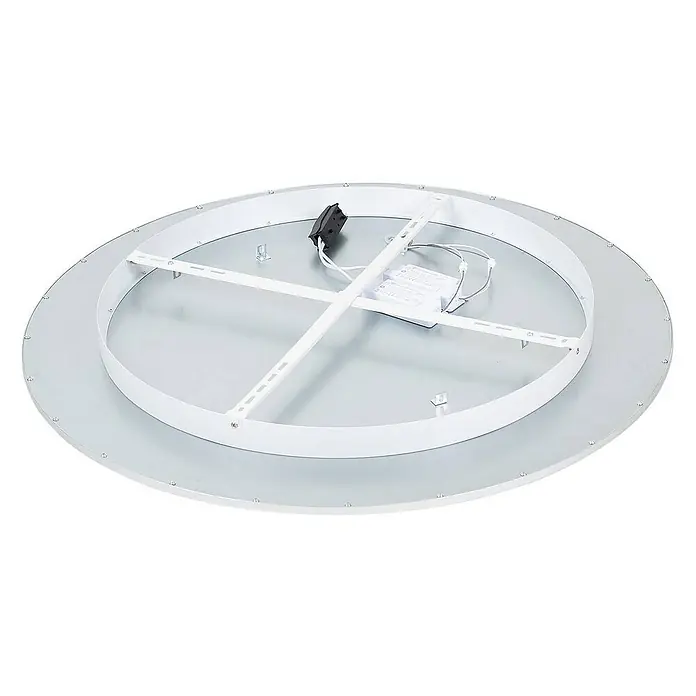 Lindby Deckenleuchte Narima - L x B x H: 80 x 80 x 5,2 cm, alu / grau / zink