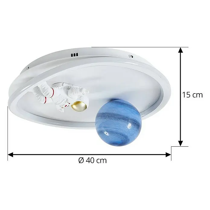 Lindby Deckenleuchte Kosmo - weiß / opal, weiß / opal