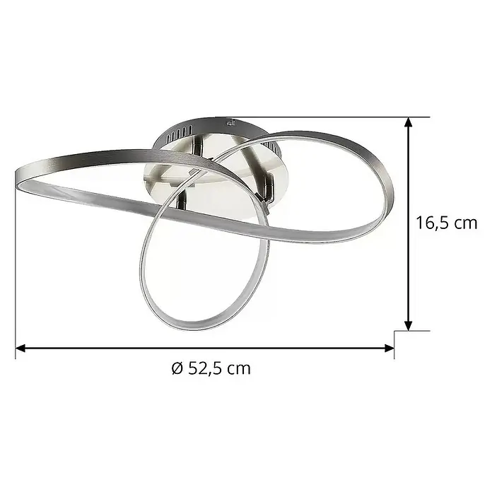 Lindby Deckenleuchte Saliha - alu / grau / zink, alu / grau / zink