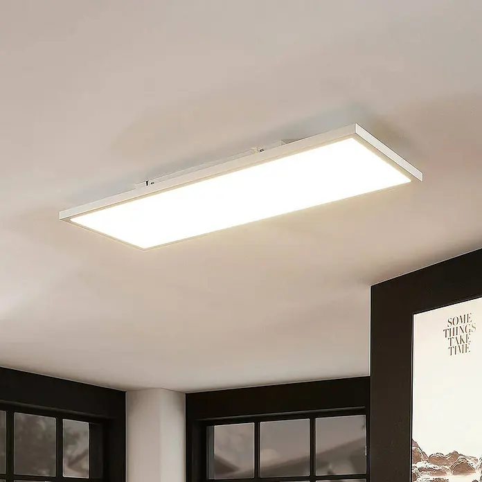Arcchio LED-Panel Brenda - L x B x H: 80 x 29,5 x 5,5 cm, weiß / opal, weiß / opal