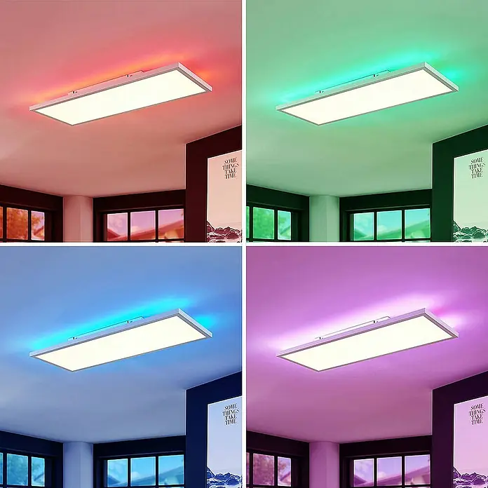 Arcchio LED-Panel Brenda - L x B x H: 80 x 29,5 x 5,5 cm, weiß / opal, weiß / opal