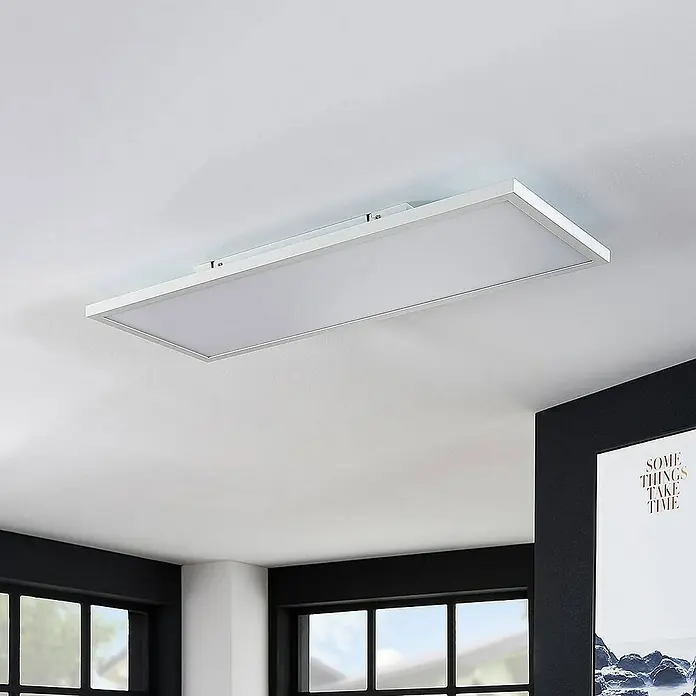 Arcchio LED-Panel Brenda - L x B x H: 80 x 29,5 x 5,5 cm, weiß / opal, weiß / opal