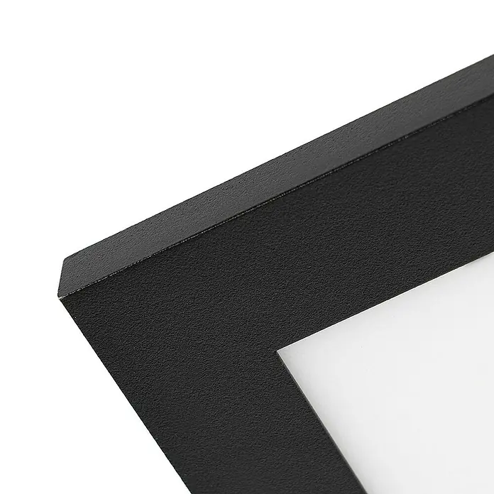 Lindby LED-Panel Lamin - L x B x H: 29,5 x 29,5 x 5 cm, schwarz