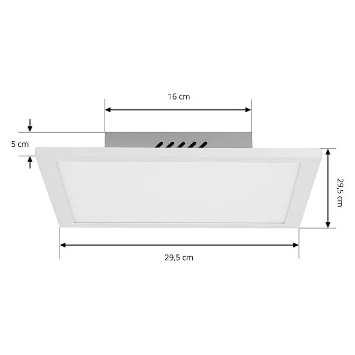 Lindby LED-Panel Lamin - weiß / opal