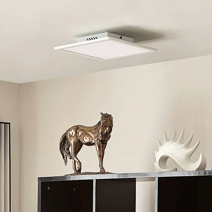 Lindby LED-Panel Lamin - weiß / opal