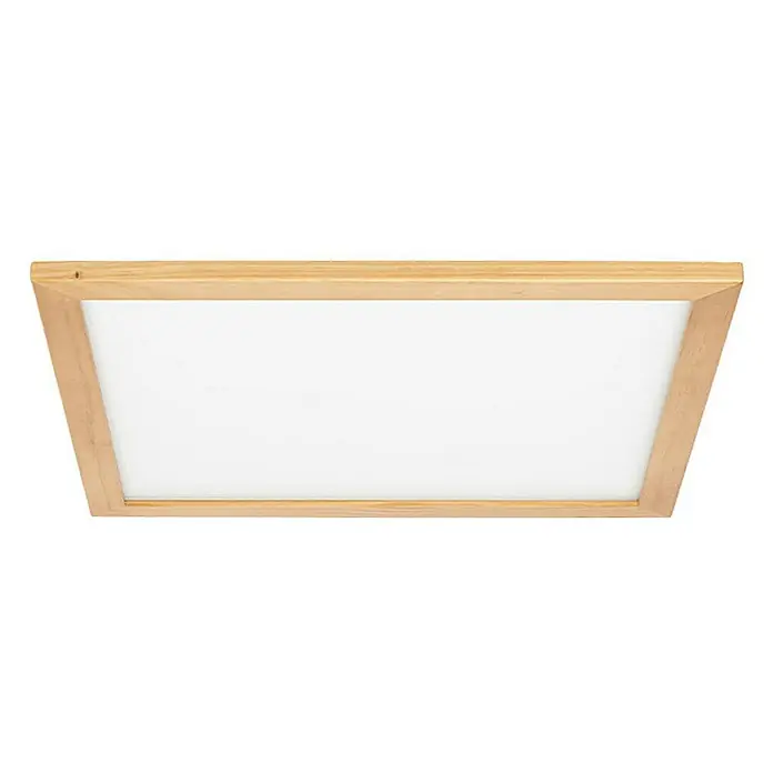 Lucande LED-Panel Joren - L x B x H: 52 x 52 x 5,5 cm, Holz hell