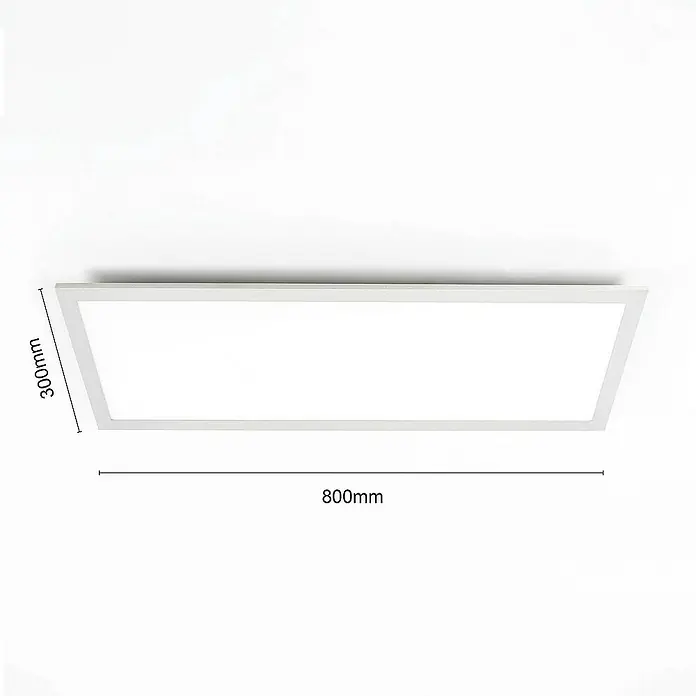 Lindby LED-Panel Livel - L x B x H: 80 x 30 x 5,2 cm, alu / grau / zink