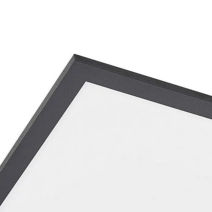 Lindby LED-Panel Nelios - L x B x H: 62 x 62 x 5,2 cm, schwarz, Neutralweiß