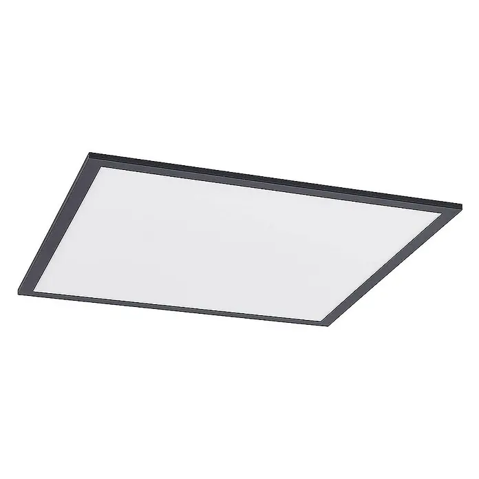 Lindby LED-Panel Nelios - L x B x H: 62 x 62 x 5,2 cm, schwarz, Neutralweiß