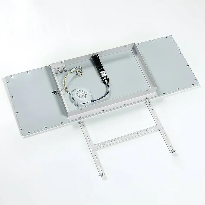 Lindby LED-Panel Luay - L x B x H: 80 x 30 x 5 cm, weiß / opal, weiß / opal