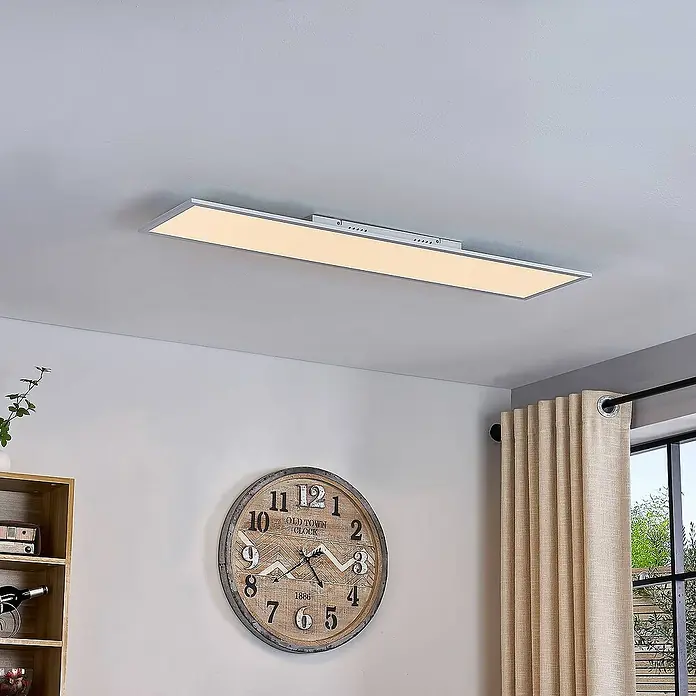 Lindby LED-Panel Lamin - L x B x H: 119,5 x 29,5 x 5 cm, weiß / opal
