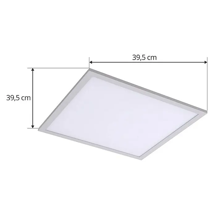 Lindby LED-Panel Enhife - weiß / opal, Neutralweiß
