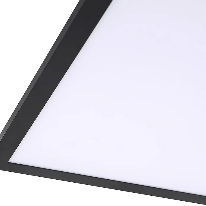 Lindby LED-Panel Enhife - L x B x H: 39,5 x 39,5 x 5 cm, schwarz, Neutralweiß