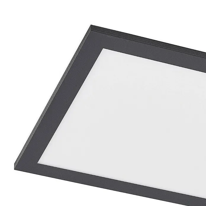 Lindby LED-Panel Nelios - L x B x H: 80 x 30 x 5,2 cm, schwarz, schwarz, Neutralweiß