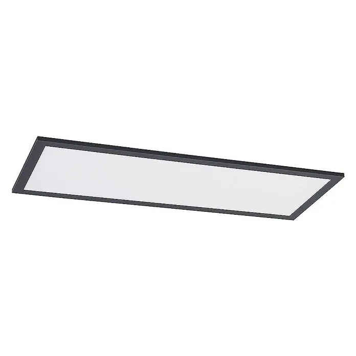 Lindby LED-Panel Nelios - L x B x H: 80 x 30 x 5,2 cm, schwarz, schwarz, Neutralweiß