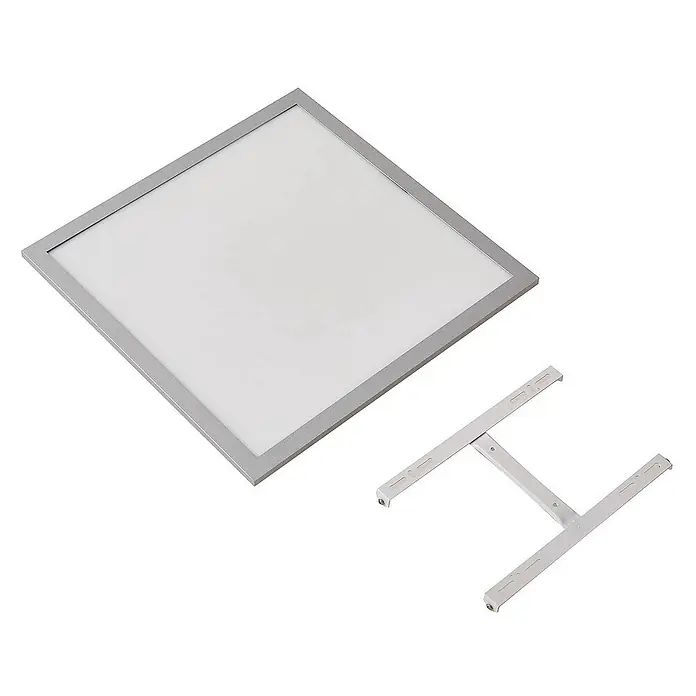 Lindby LED-Panel Livel - alu / grau / zink, Neutralweiß