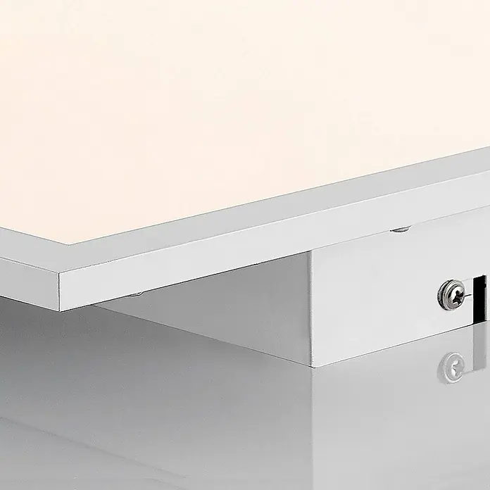 Lindby LED-Panel Quais - L x B x H: 40 x 40 x 5 cm, weiß / opal, weiß / opal, Neutralweiß