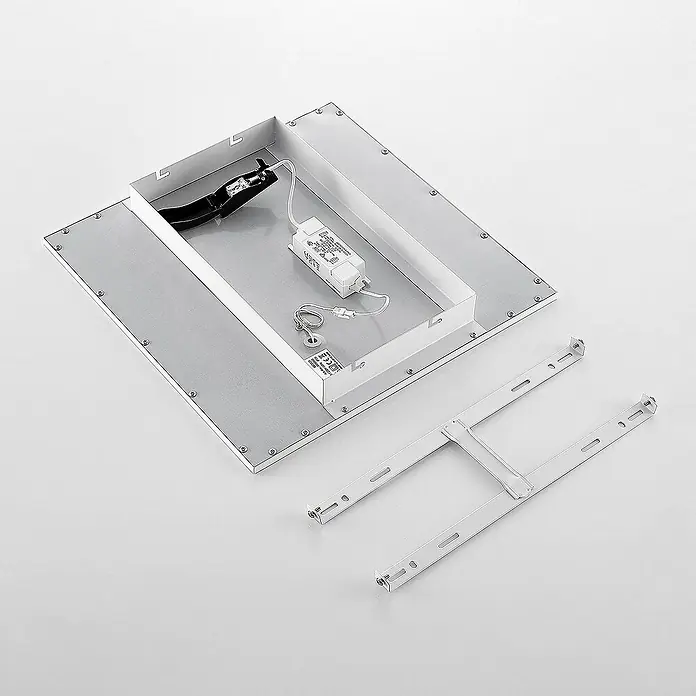 Lindby LED-Panel Quais - L x B x H: 40 x 40 x 5 cm, weiß / opal, weiß / opal, Neutralweiß
