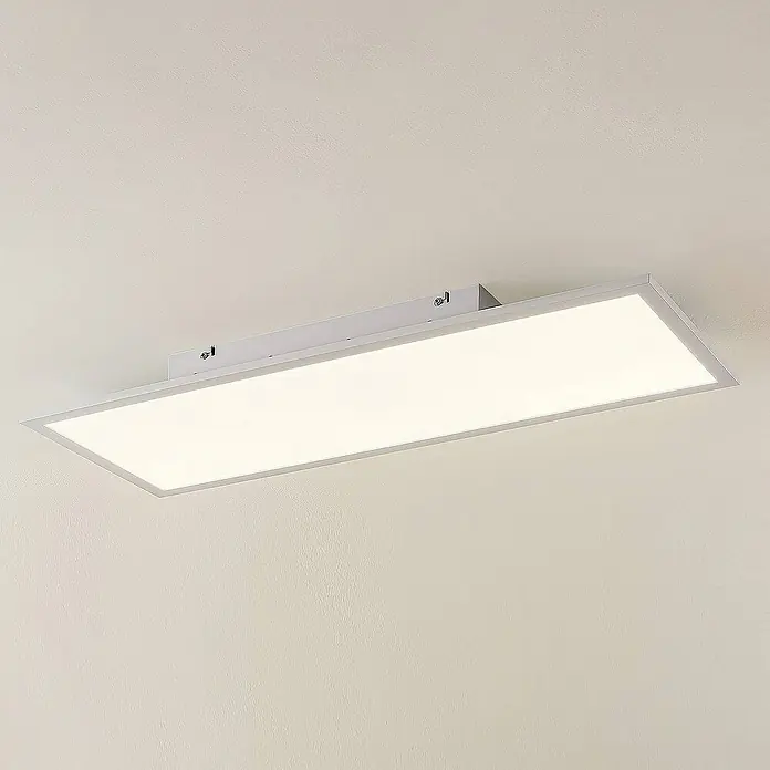 Lindby LED-Panel Quais - L x B x H: 30 x 80 x 5 cm, weiß / opal, weiß / opal, Neutralweiß