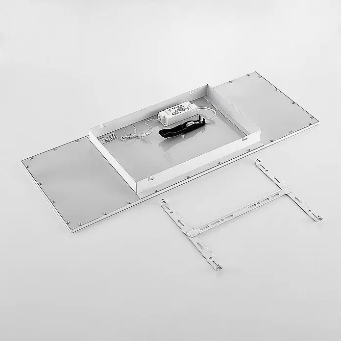 Lindby LED-Panel Quais - L x B x H: 30 x 80 x 5 cm, weiß / opal, weiß / opal, Neutralweiß