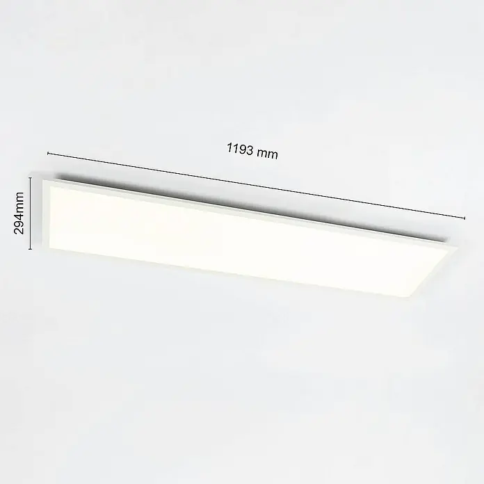 Lindby LED-Panel Luay - weiß / opal, weiß / opal