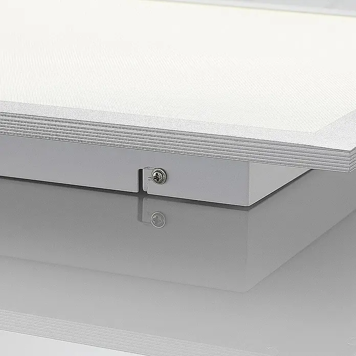 Arcchio LED-Panel Lyndra - L x B x H: 40 x 40 x 5 cm, alu / grau / zink, Neutralweiß