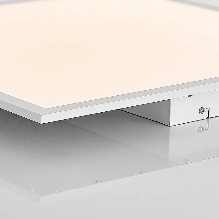 Lindby LED-Panel Quais - L x B x H: 60 x 60 x 5 cm, weiß / opal, weiß / opal, Neutralweiß